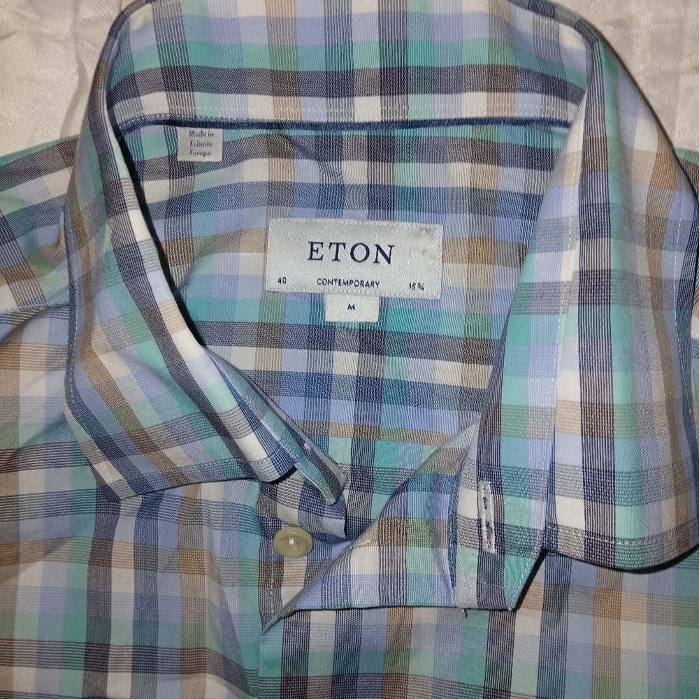 ETON CONTEMPORARY CASUAL BUTTON DOWN SHIRT. 40 - 15 3/4"